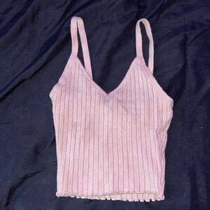 light pink tank top